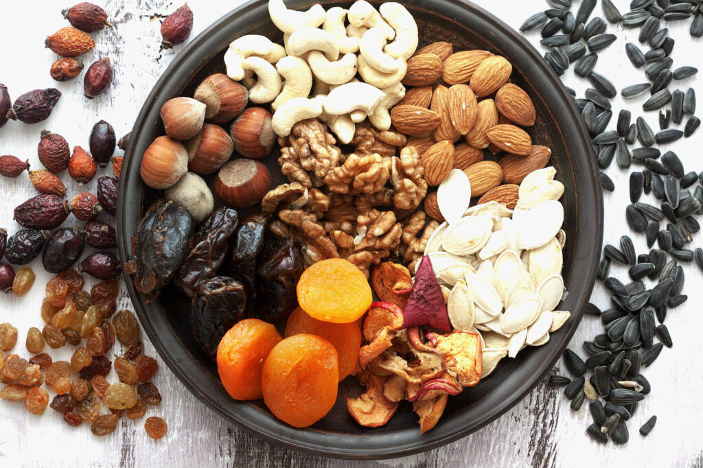How can I include Vitamin B12-rich dry fruits in my meals
